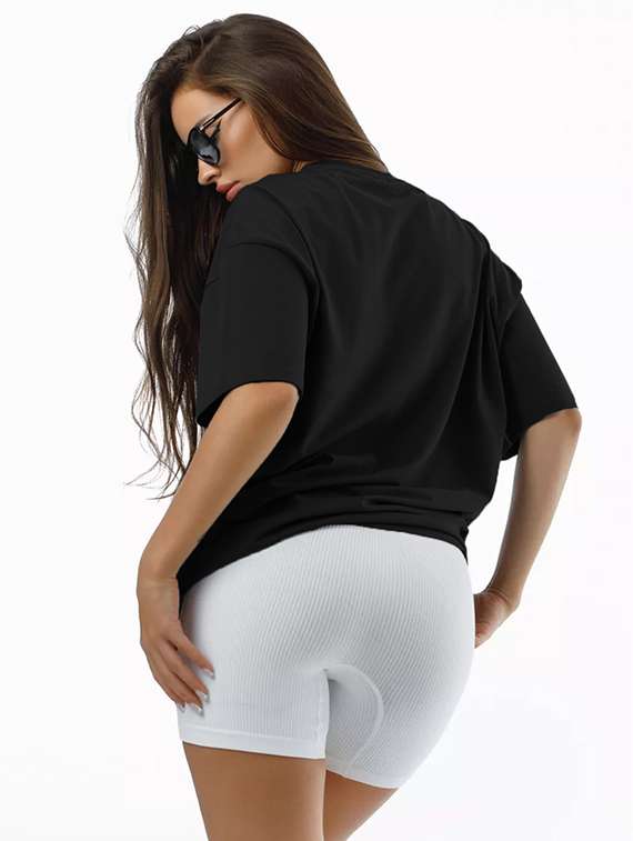 women pack of 2 printed short sleeve oversized t-shirt - 22059653 -  Standard Image - 2