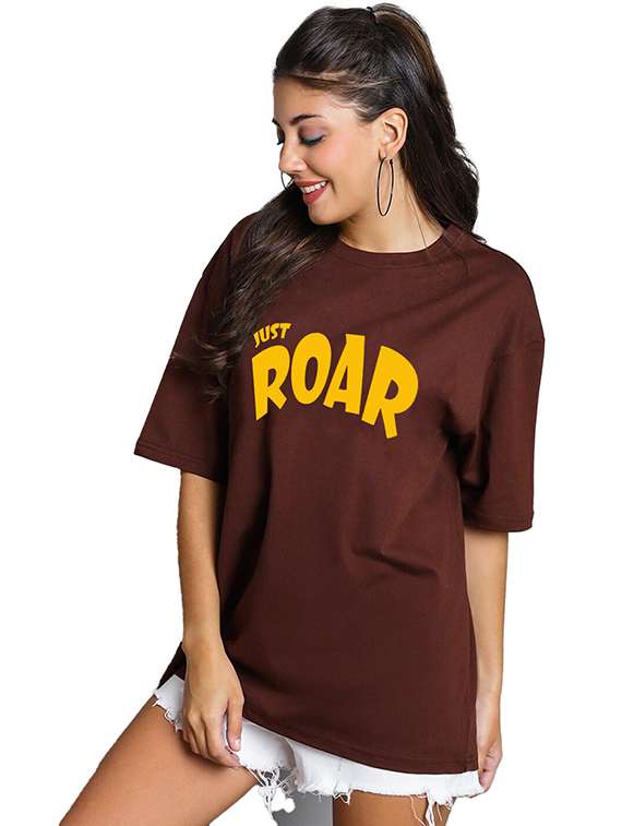 women pack of 2 printed short sleeve oversized t-shirt - 22059677 -  Standard Image - 2