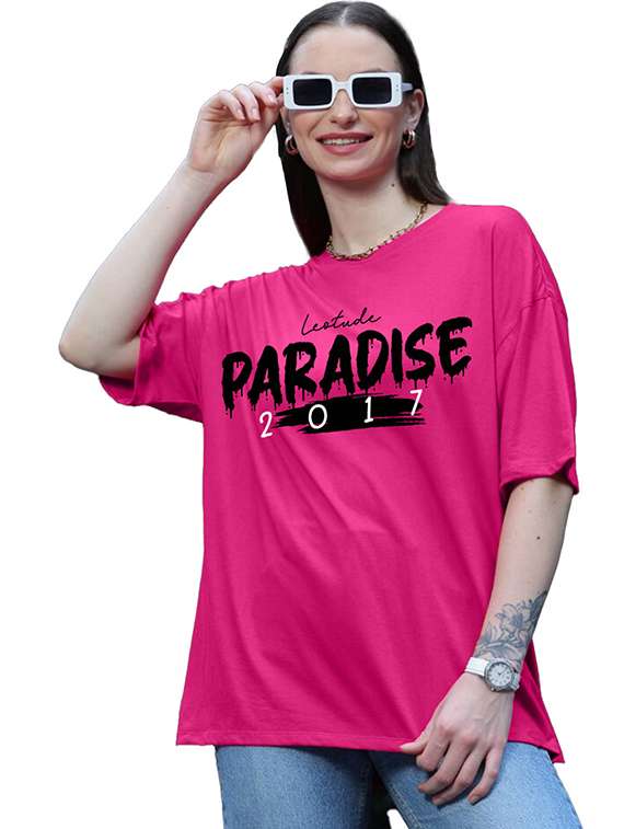 women pack of 2 printed short sleeve oversized t-shirt - 22059698 -  Standard Image - 2