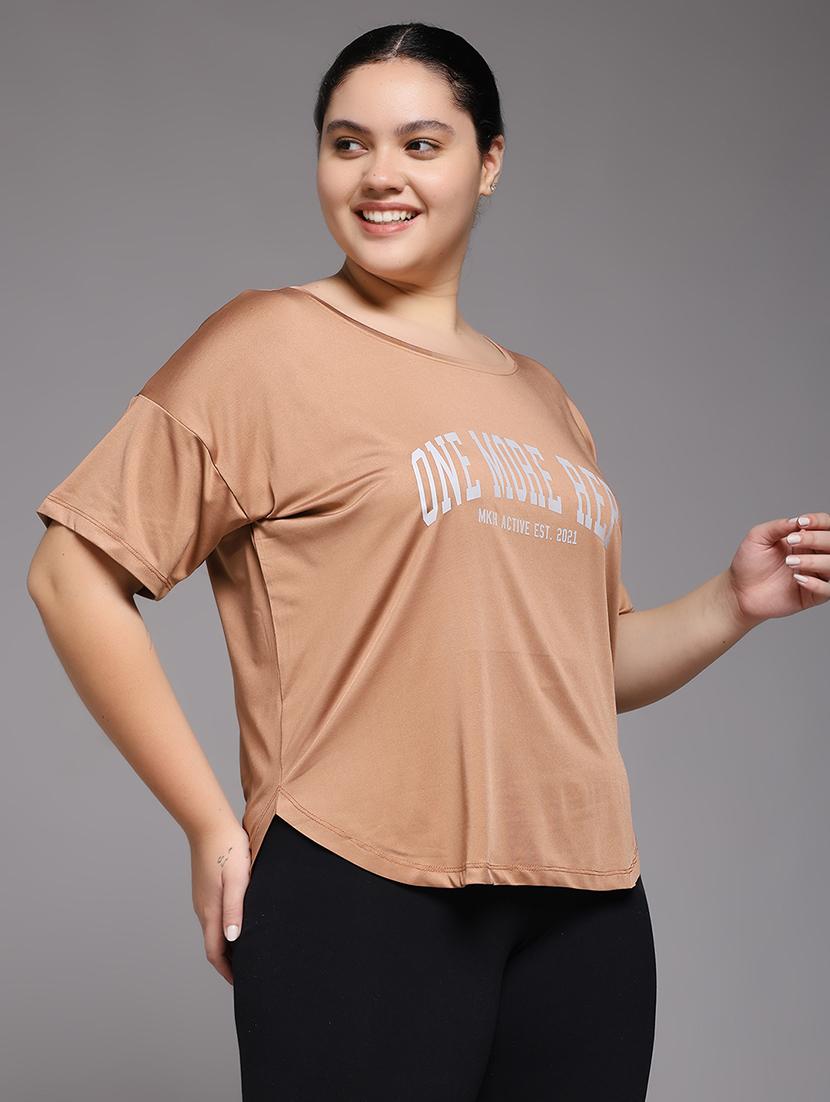 women plus size printed dri-fit sports t-shirt - 22060145 - Standard Image - 2