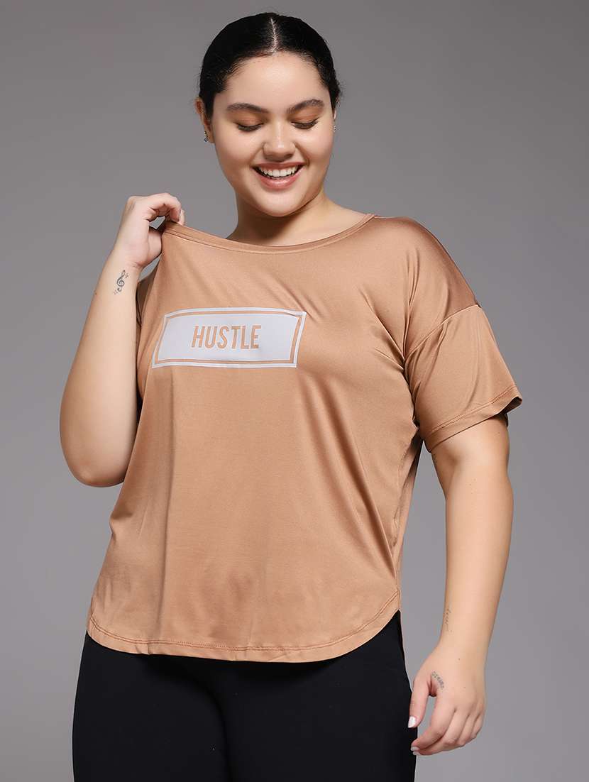 women plus size printed dri-fit sports t-shirt - 22060146 - Standard Image - 2