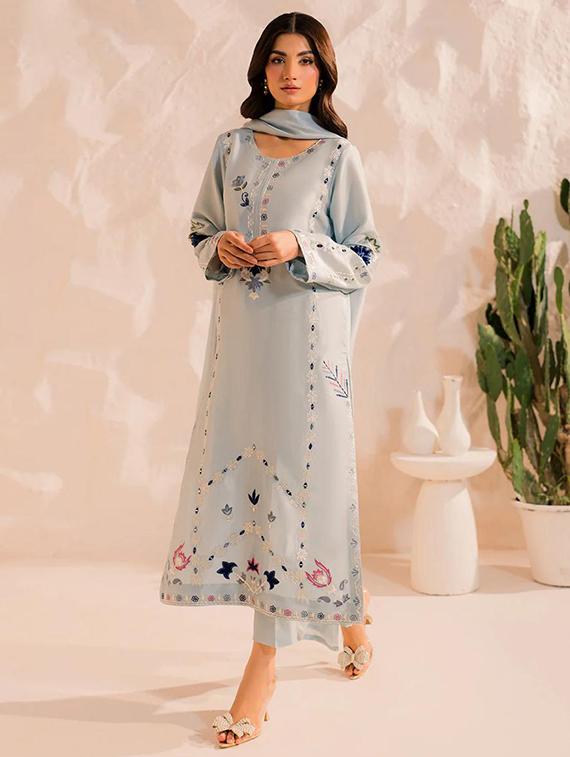 women floral long sleeve kurta pant with dupatta set - 22060230 - Standard Image - 2