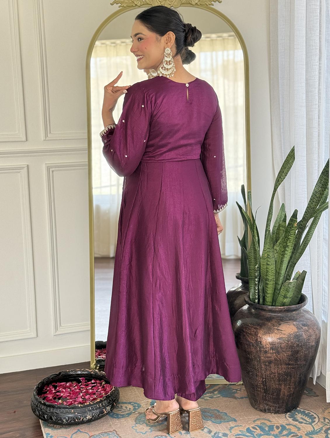 women embroidered long sleeve kurta pant with dupatta set - 22060233 - Standard Image - 2