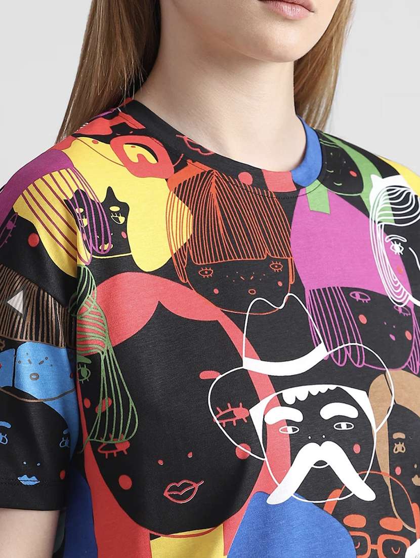 women short sleeve all over print t-shirt - 22060554 -  Standard Image - 2