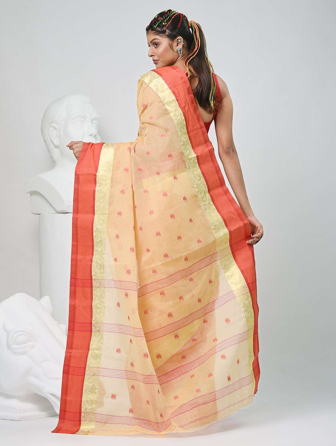 women self design tant saree - 22060651 -  Standard Image - 2