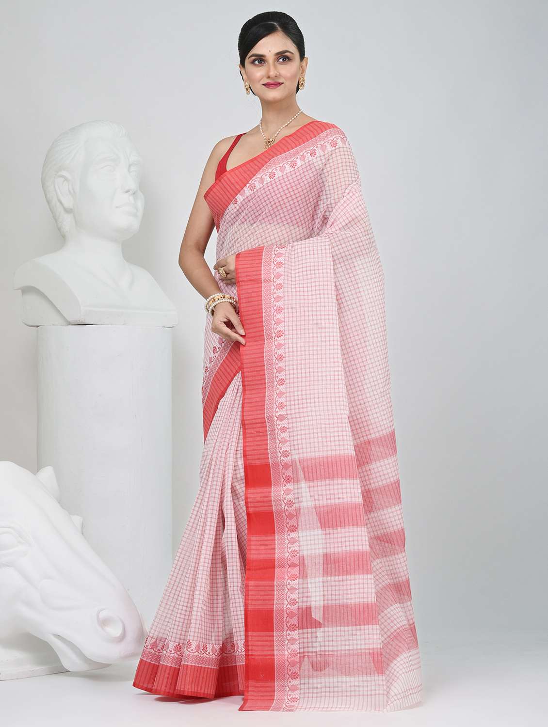 women self design tant saree - 22060656 - Standard Image - 2