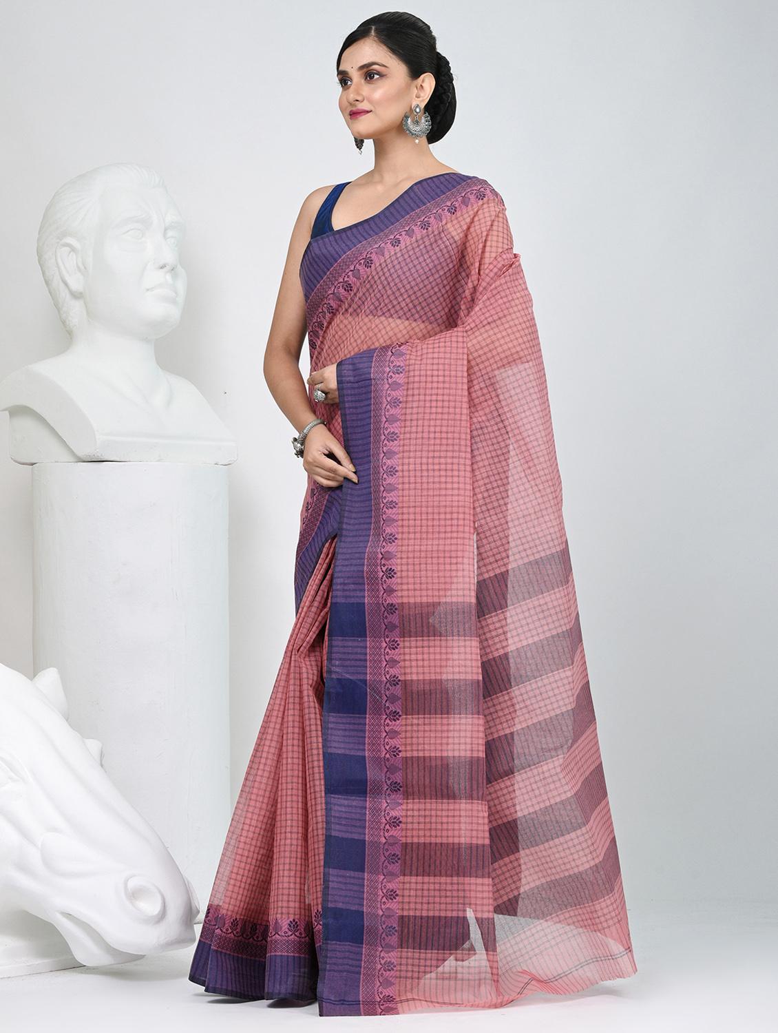 women self design tant saree - 22060660 - Standard Image - 2