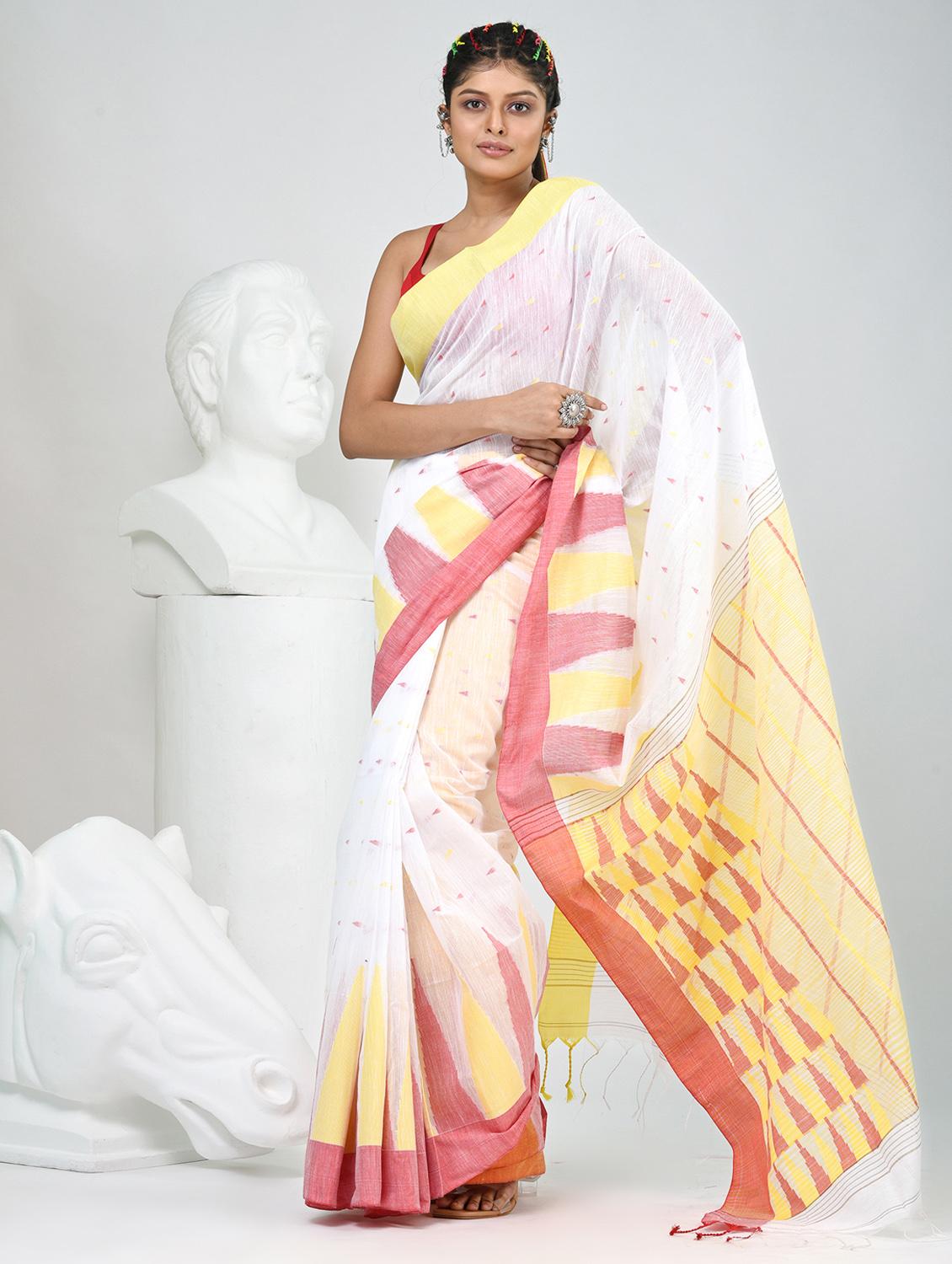 women self design handloom saree with blouse - 22060667 - Standard Image - 2
