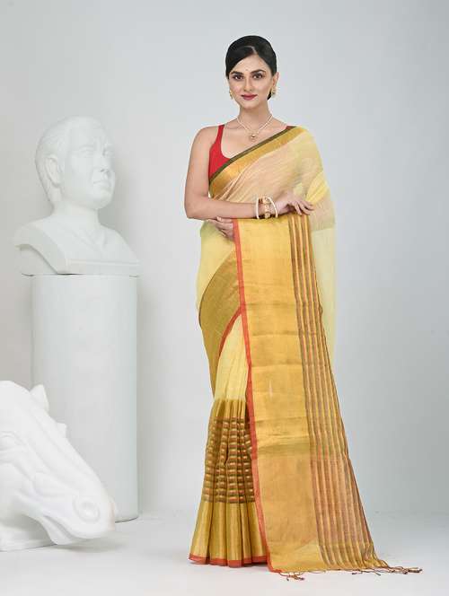women self design handloom saree with blouse - 22060696 - Standard Image - 0