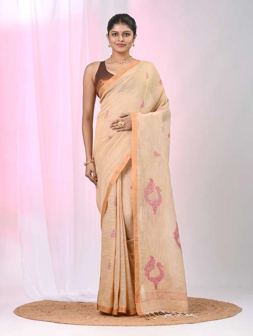 women self design handloom saree with blouse - 22060702 -  Standard Image - 0