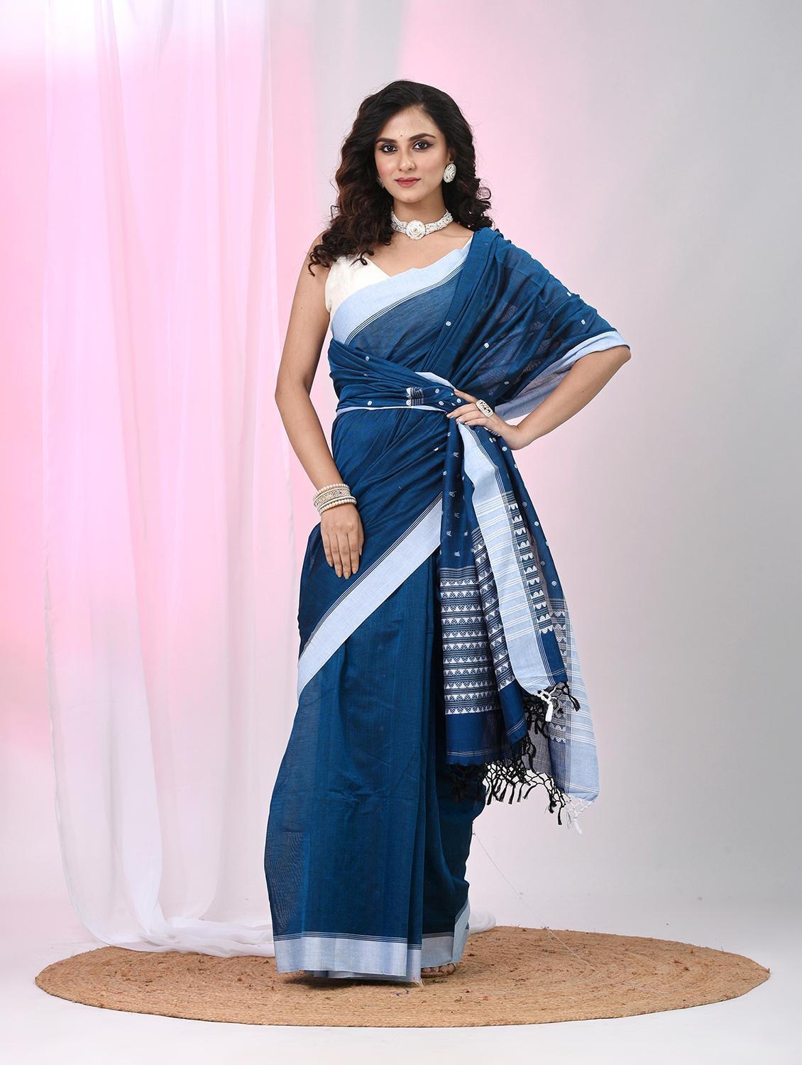women self design handloom saree with blouse - 22060770 - Standard Image - 2
