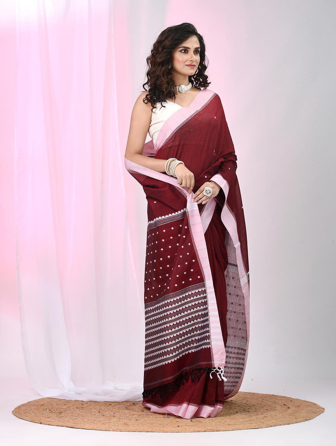 women self design handloom saree with blouse - 22060772 - Standard Image - 2
