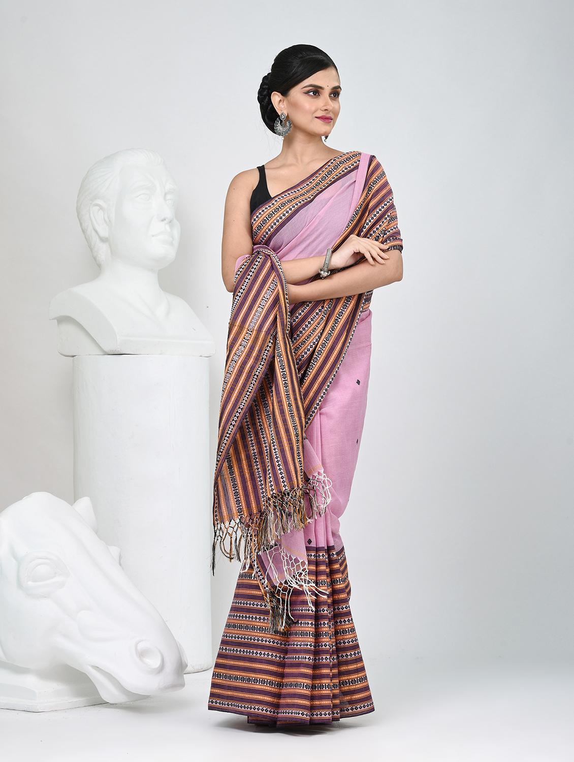 women self design handloom saree with blouse - 22060775 - Standard Image - 2