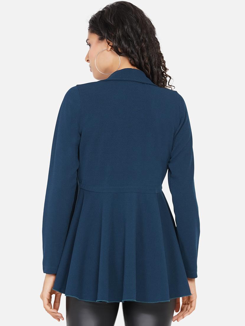 women solid long sleeve asymmetric top - 22060865 - Standard Image - 2