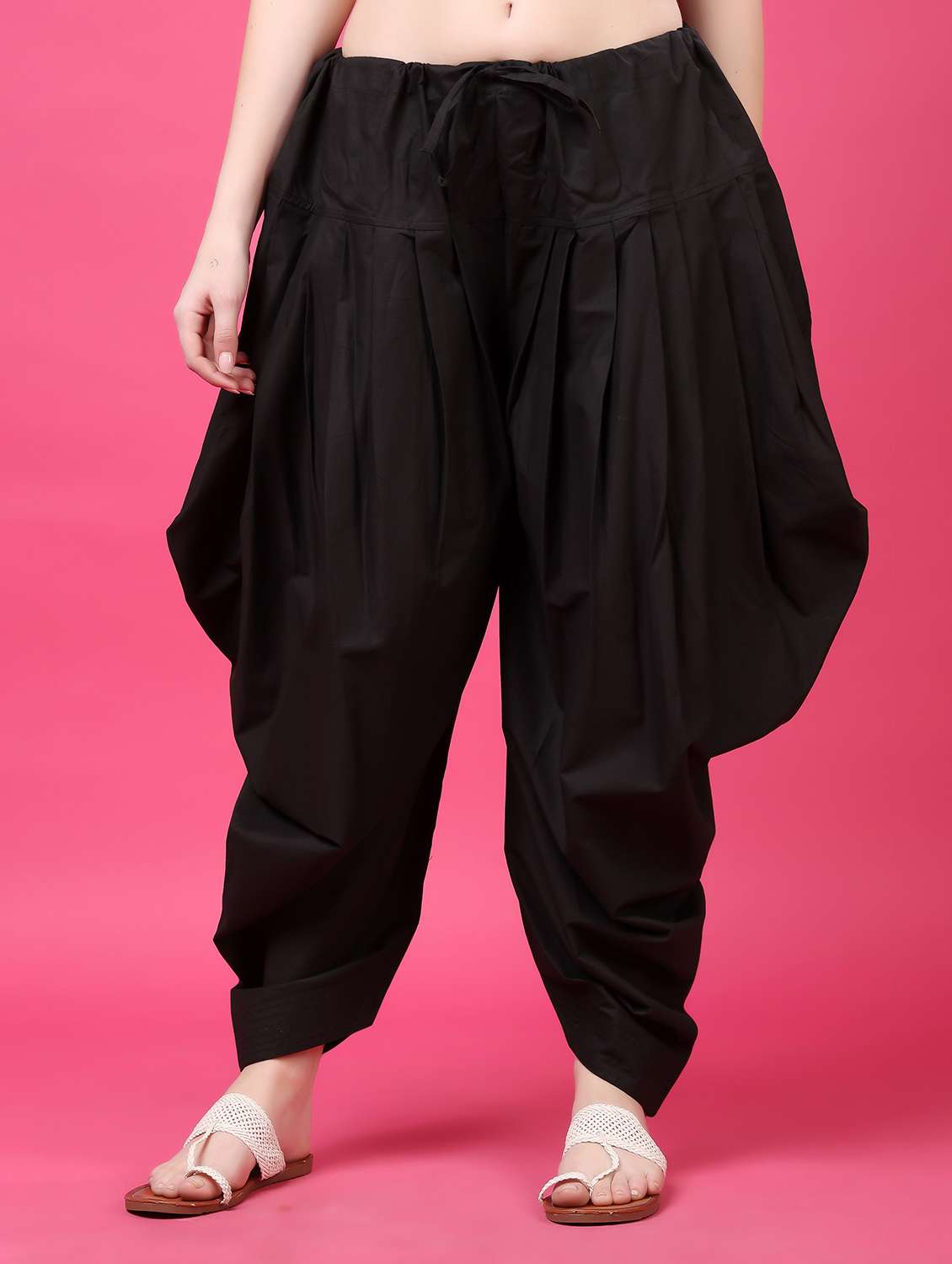 women solid mid rise patiyala salwar