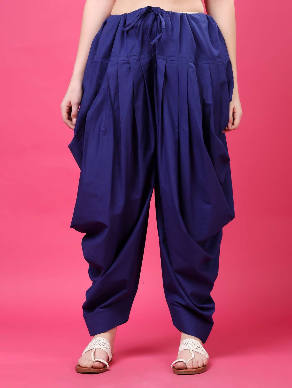 women solid mid rise patiyala salwar