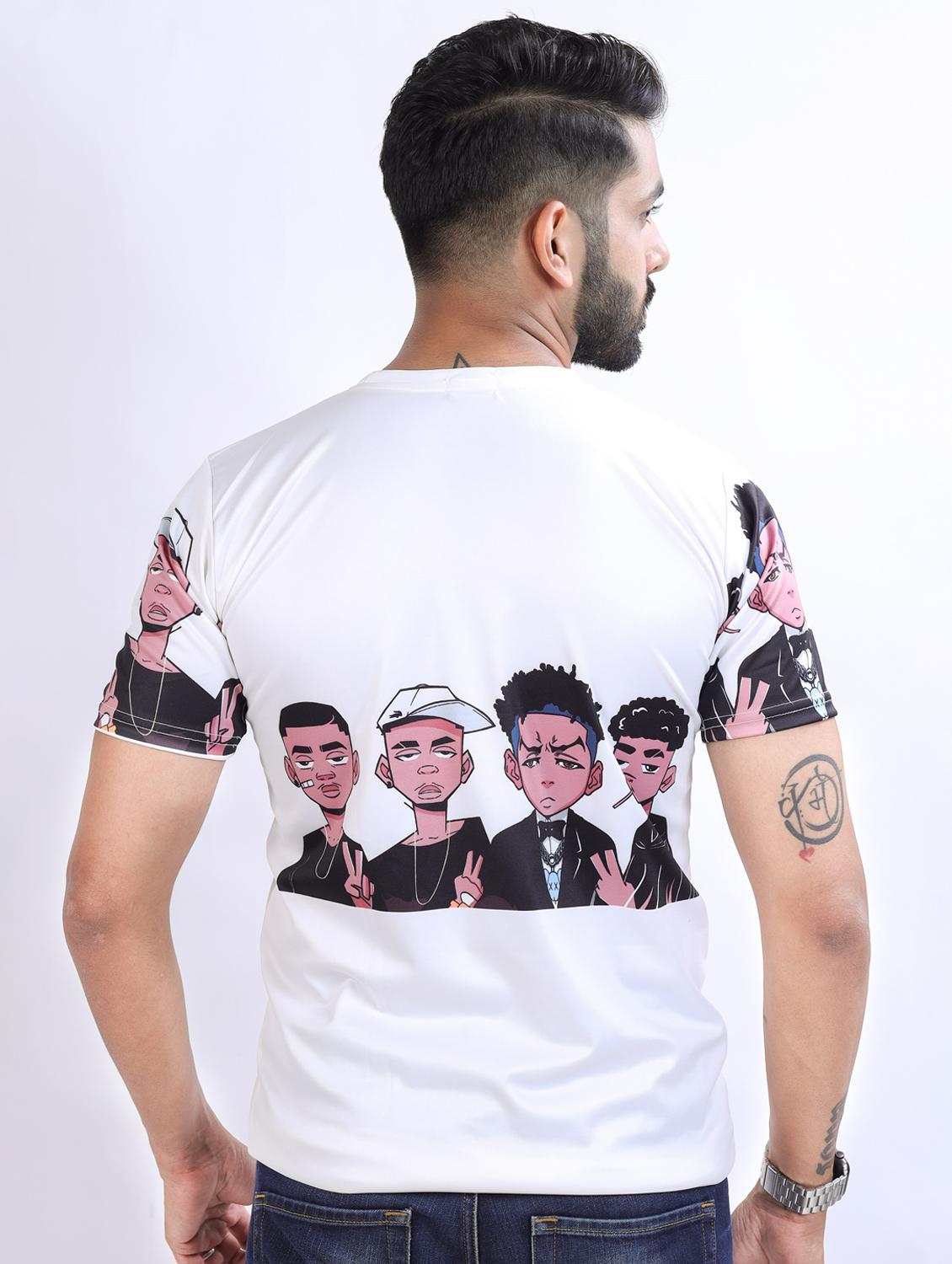 men printed short sleeve regular fit t-shirt - 22061420 - Standard Image - 2