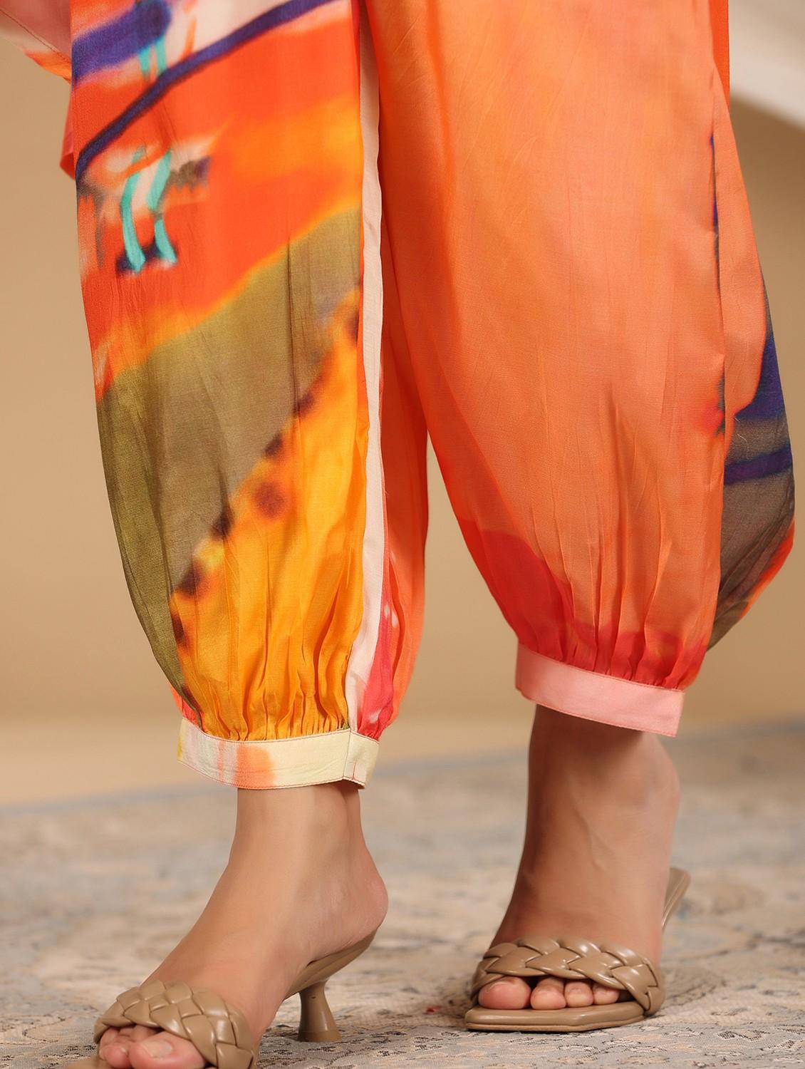 orange muslin coord set - 22061508 - Standard Image - 2