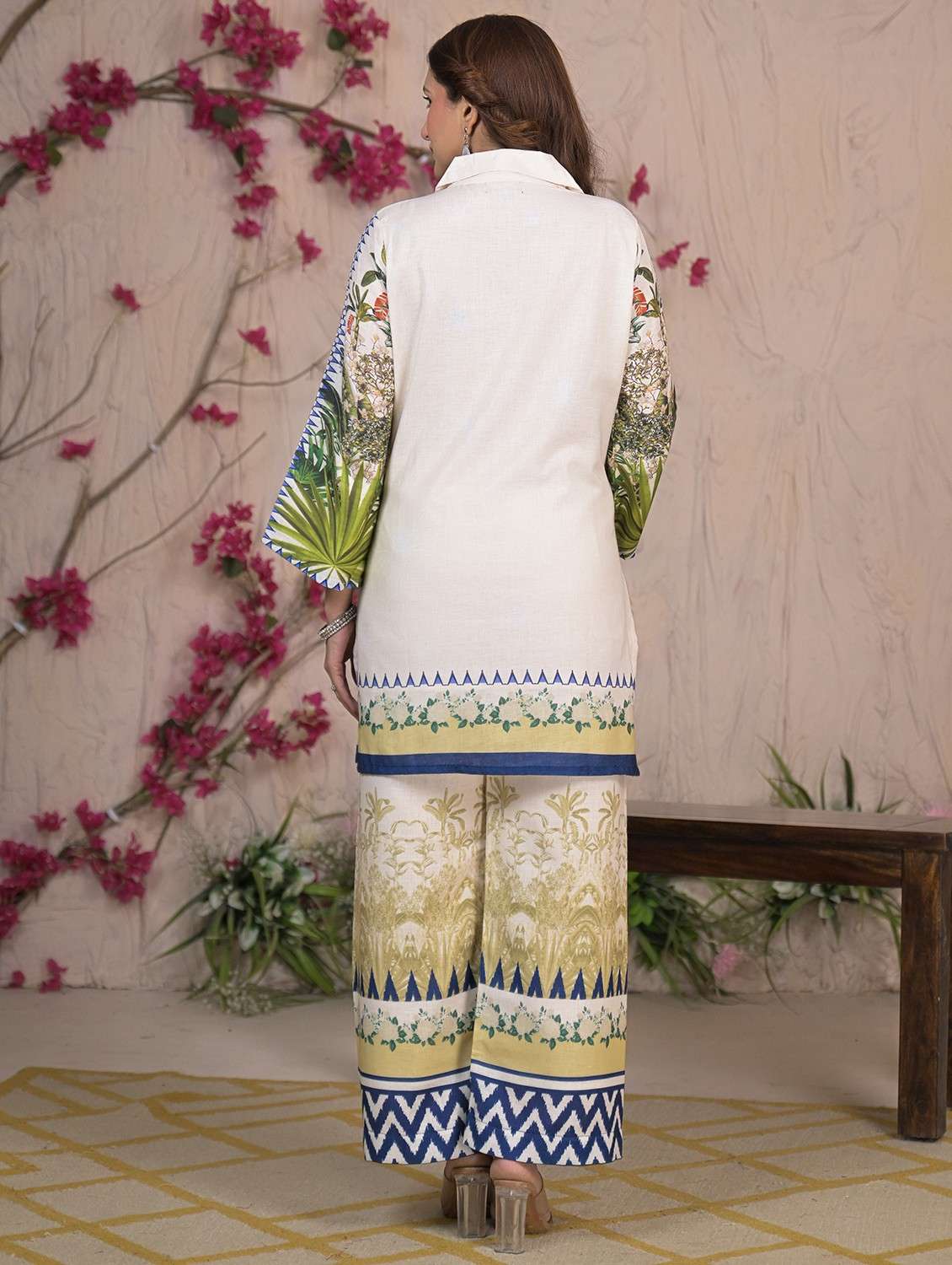 green rayon coord set - 22061538 - Standard Image - 2