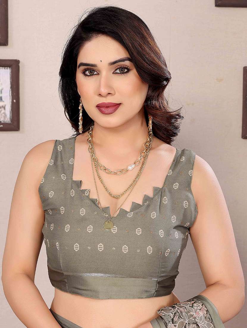 women floral printed saree with blouse - 22061604 -  Standard Image - 2