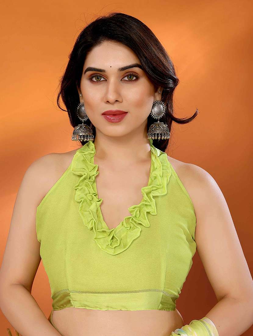 women printed casual wear saree with blouse - 22061636 -  Standard Image - 2