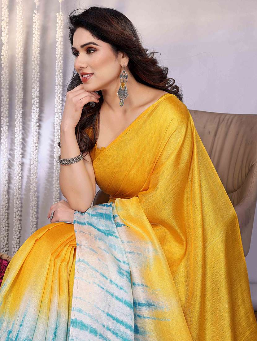 women printed casual wear saree with blouse - 22061640 -  Standard Image - 2