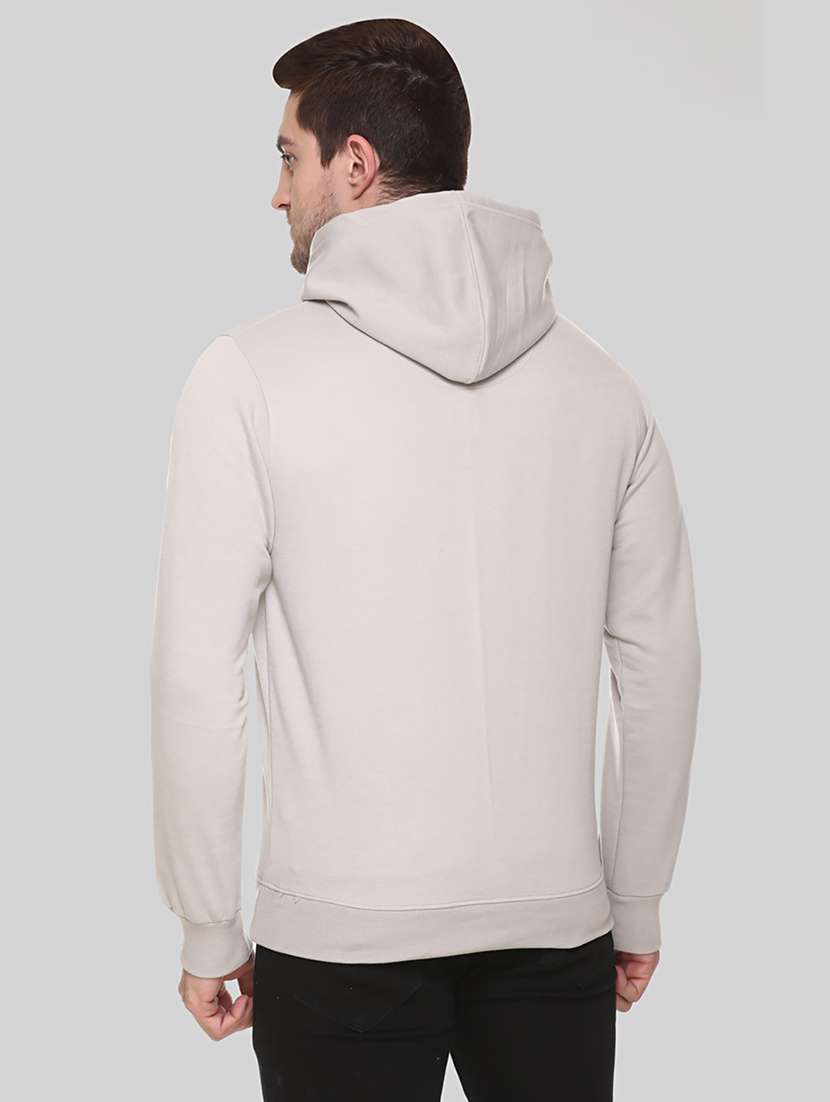 men solid long sleeve regular fit hooded sweatshirt - 22061677 -  Standard Image - 2