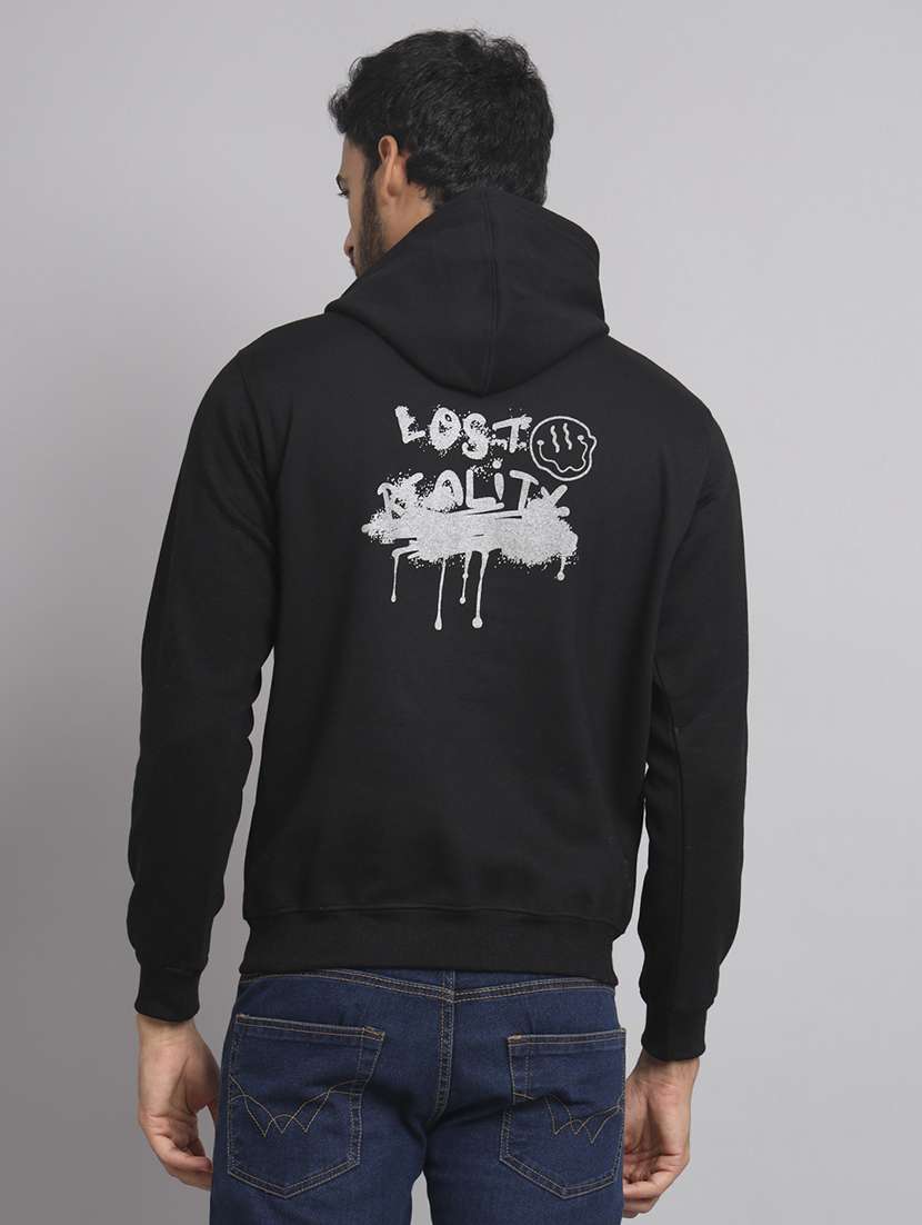 men printed long sleeve hooded sweatshirt - 22061693 - Standard Image - 2
