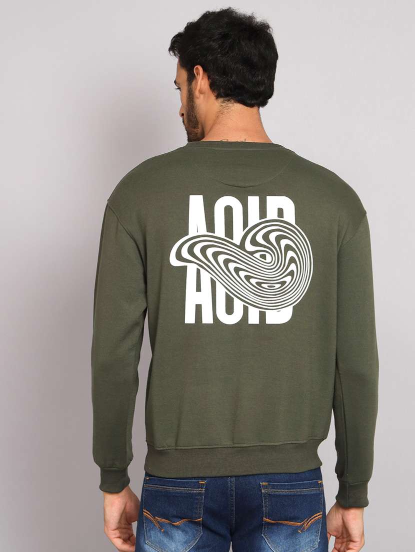 men printed long sleeve regular fit sweatshirt - 22061730 - Standard Image - 2
