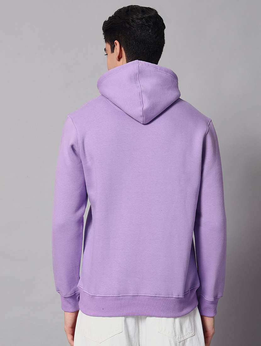 men solid long sleeve regular fit hooded sweatshirt - 22061772 -  Standard Image - 2