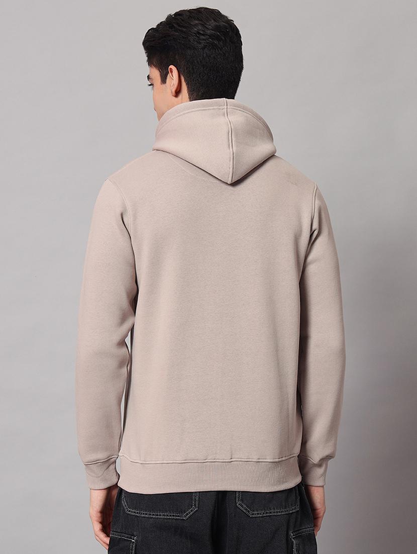 men solid long sleeve regular fit hooded sweatshirt - 22061780 - Standard Image - 2