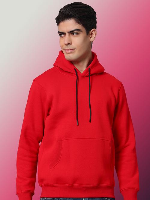 men solid long sleeve regular fit hooded sweatshirt - 22061788 - Standard Image - 0