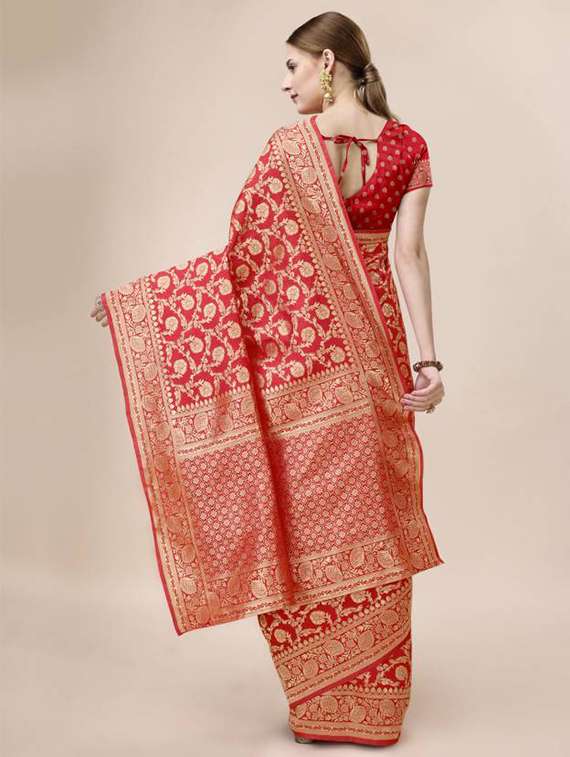 women self design banarasi saree with blouse - 22062126 - Standard Image - 2