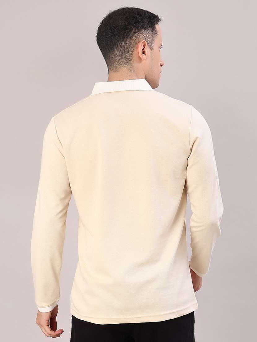 men solid long sleeve regular fit polo t-shirt - 22062328 -  Standard Image - 2