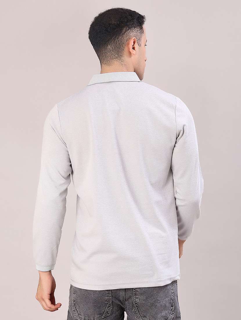 men solid long sleeve regular fit polo t-shirt - 22062331 -  Standard Image - 2
