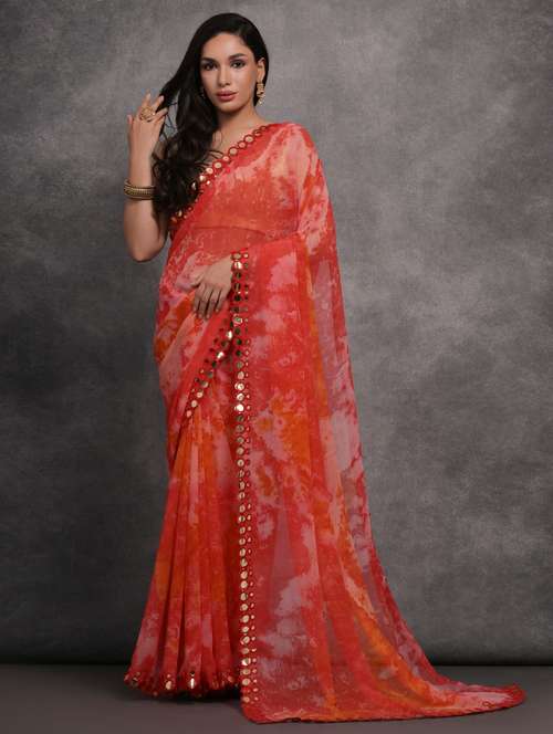 women printed casual wear saree with blouse - 22062991 -  Standard Image - 0