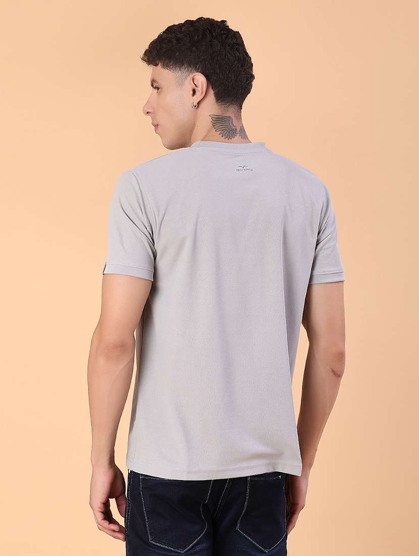men solid short sleeve slim fit t-shirt - 22063243 - Standard Image - 2