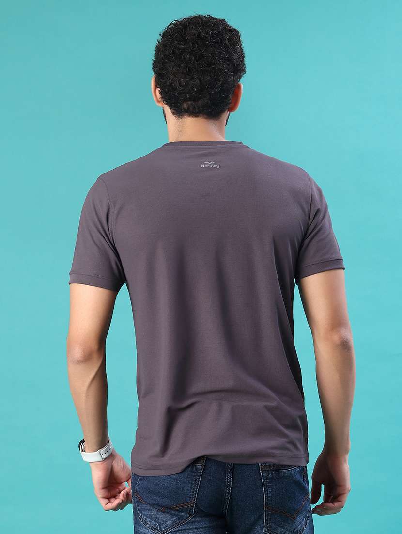 men solid short sleeve regular fit t-shirt - 22063253 -  Standard Image - 2