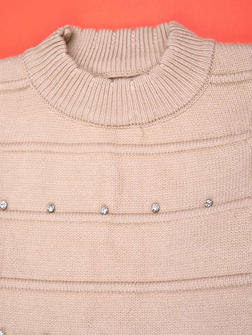 girls self designed long sleeve sweater - 22063469 -  Standard Image - 2