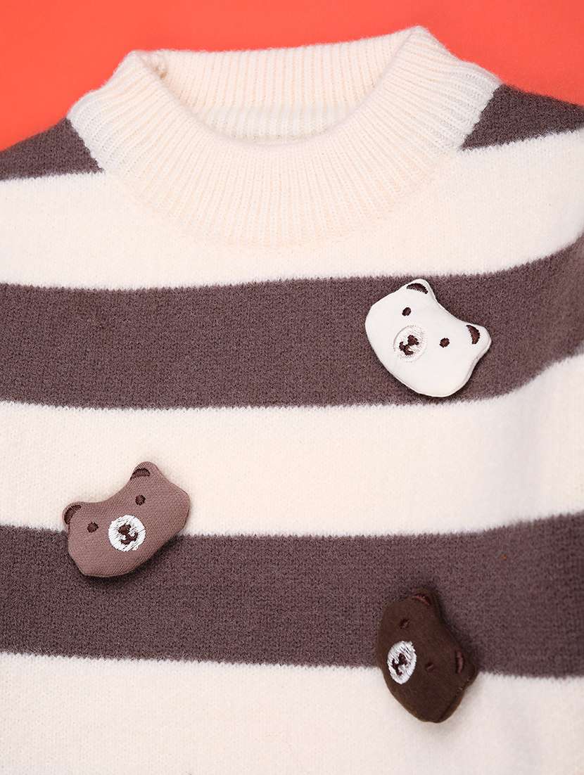 girls striped long sleeve sweater - 22063470 -  Standard Image - 2