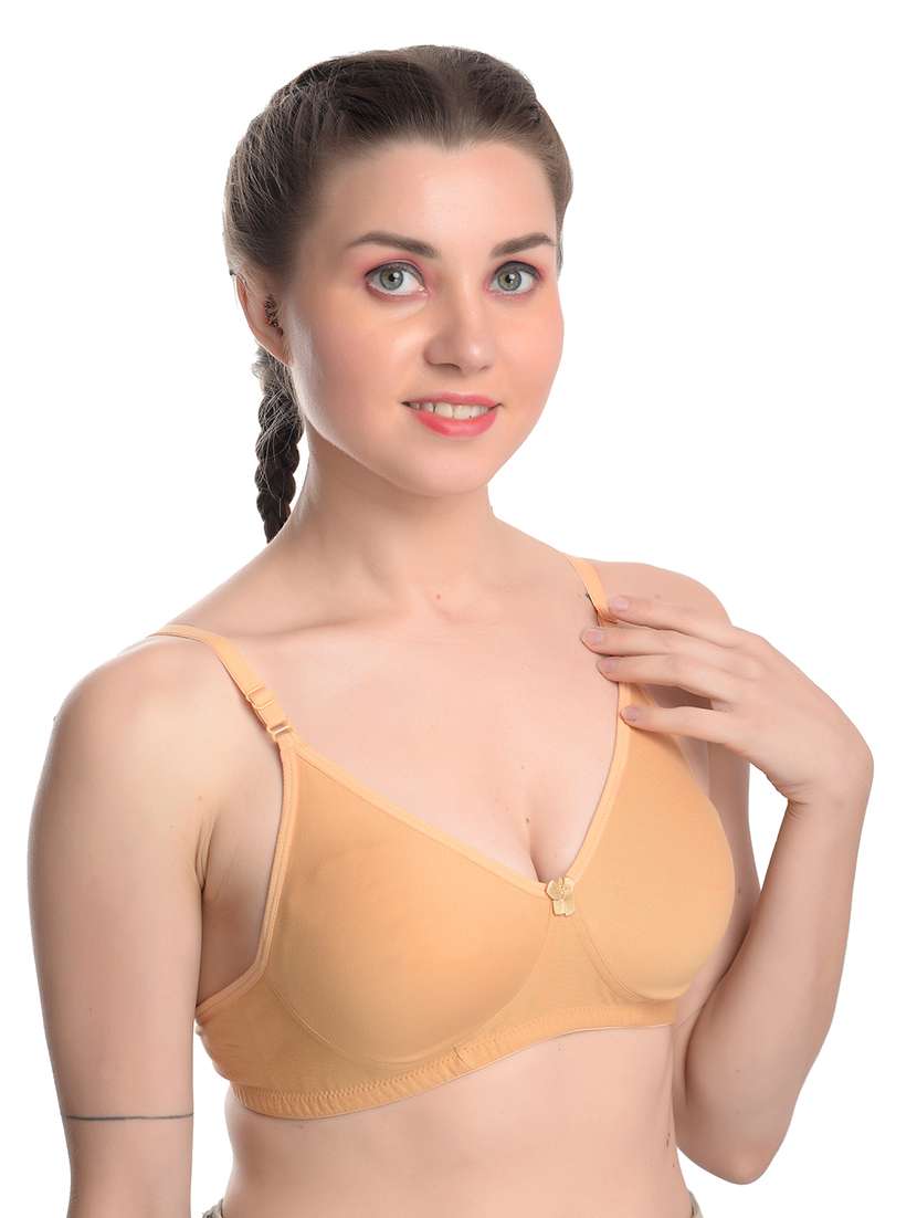 women pack of 3 solid lightly padded t-shirt bra - 22063571 -  Standard Image - 2