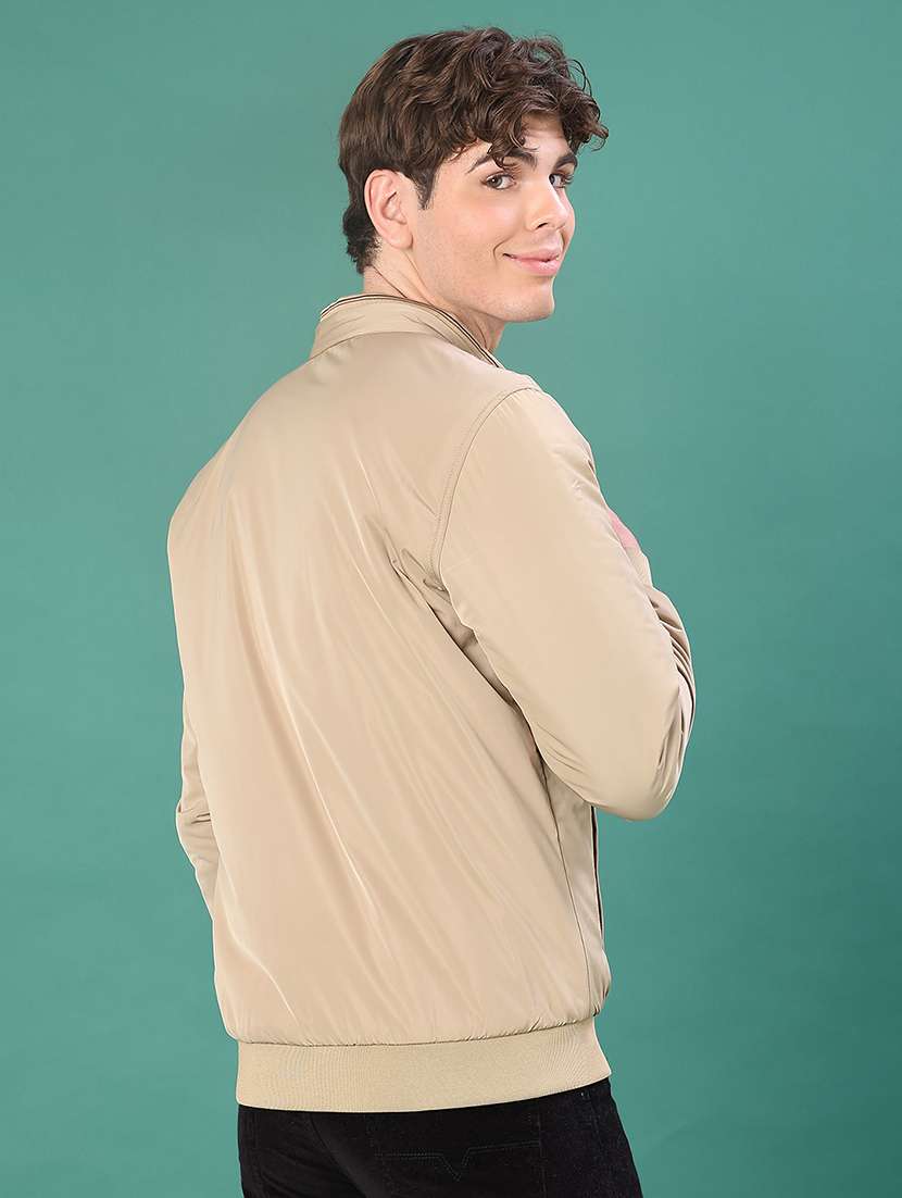 men solid long sleeve lightweight bomber jacket - 22063665 -  Standard Image - 2