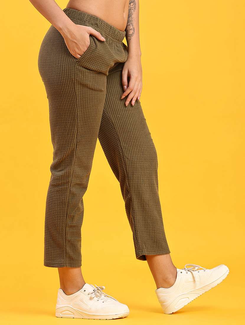 women solid mid rise pyjama - 22063786 -  Standard Image - 2