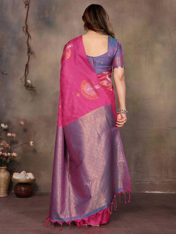 women self design banarasi saree with blouse - 22063844 - Standard Image - 2