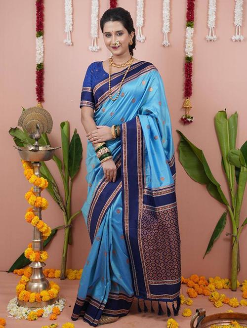 women self design banarasi saree with blouse - 22063860 -  Standard Image - 0