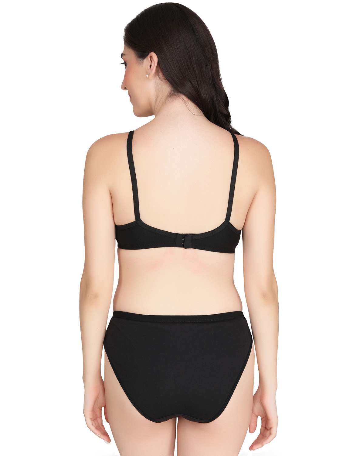 women pack of 6 solid bra and panty set - 22064257 -  Standard Image - 2