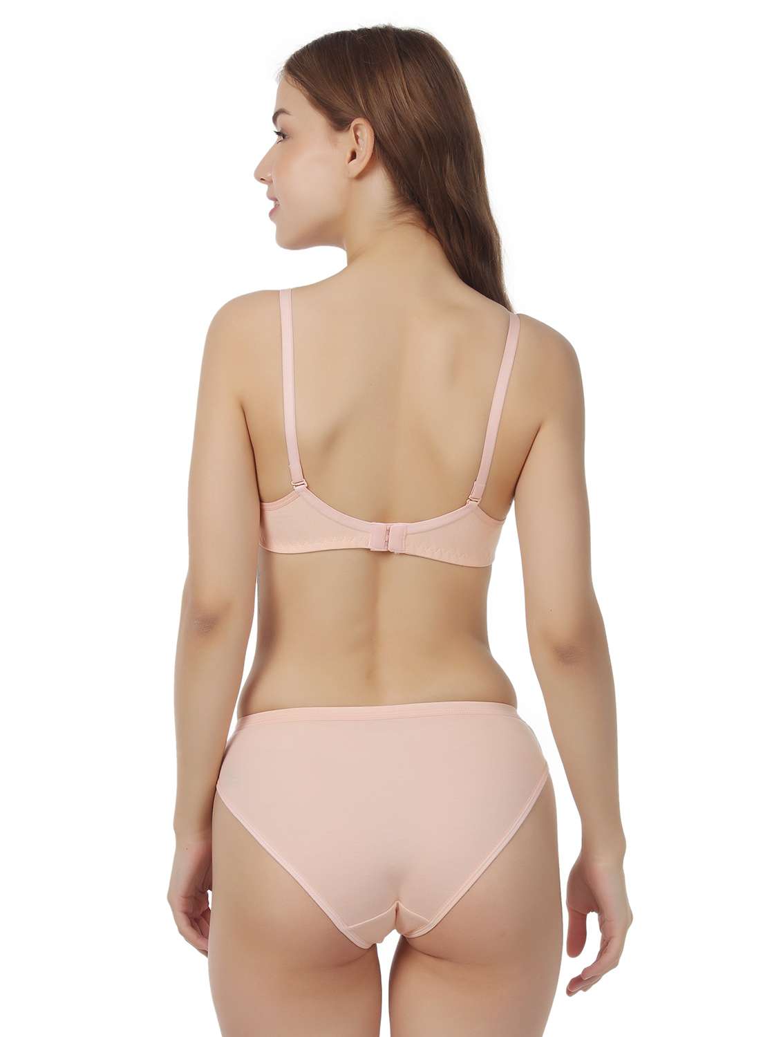 women pack of 5 solid bra and panty set - 22064272 -  Standard Image - 2