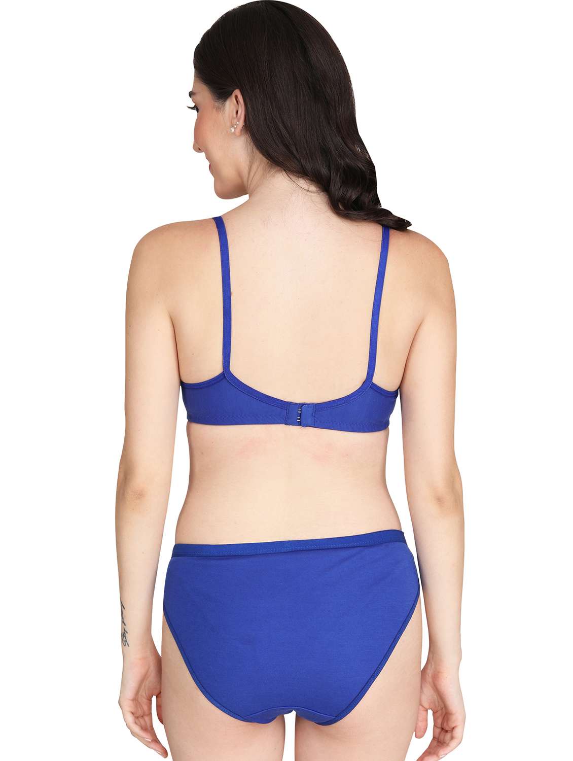 women pack of 3 solid bra and panty set - 22064505 -  Standard Image - 2