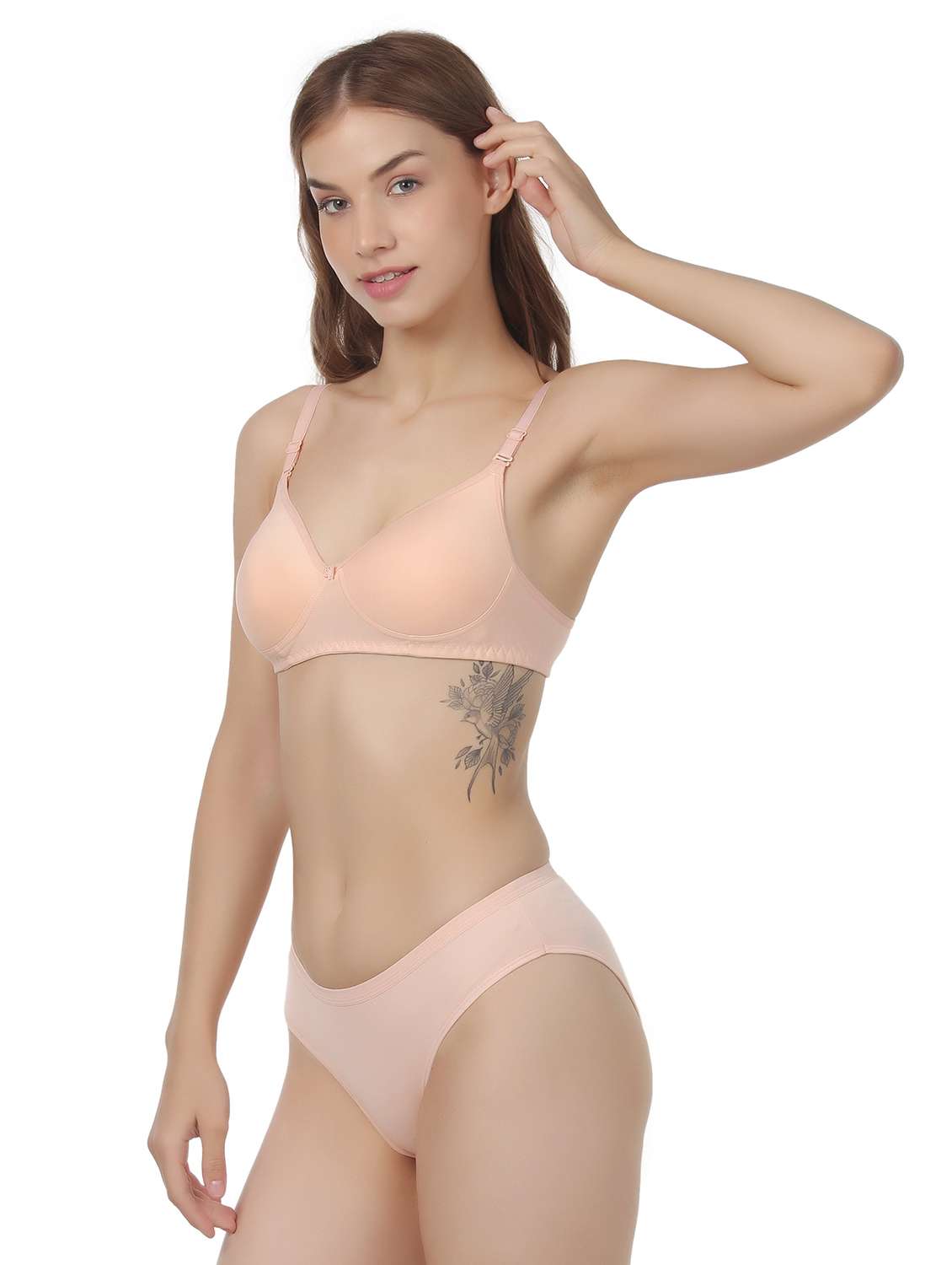 women pack of 2 solid bra and panty set - 22064597 -  Standard Image - 2