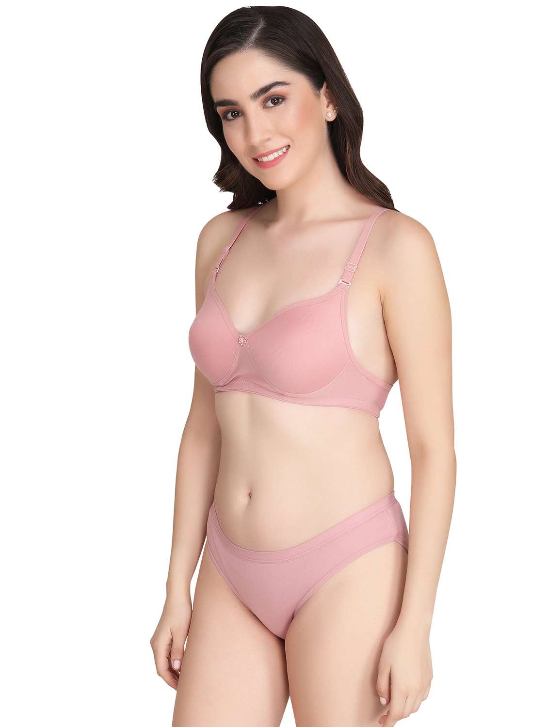 women pack of 2 solid bra and panty set - 22064608 -  Standard Image - 2